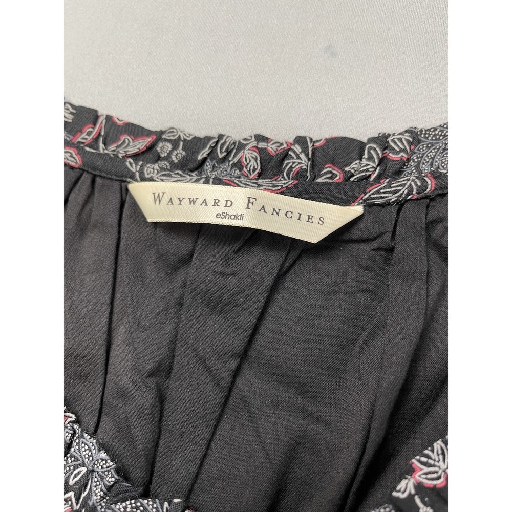 Wayward Fancies Womens Dress Small Dark Floral Boho Fairy Wedding Guest Cottage - Picture 4 of 8